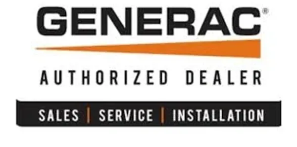 A logo for generac authorized dealer.